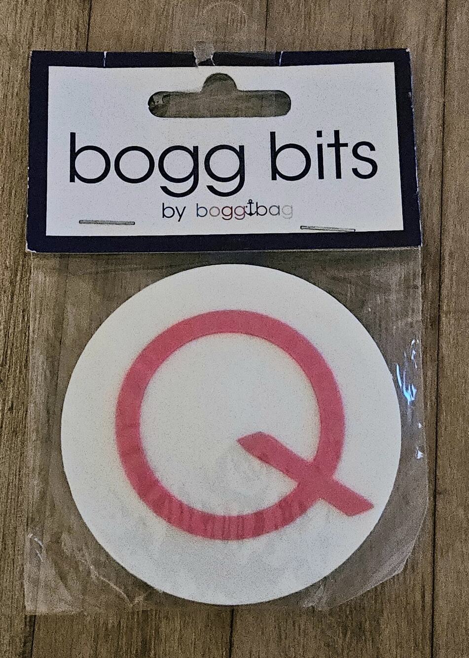 Bogg Bag Bits, Letter Q, Pink, NEW In Package Accessory Decorate Alphabet